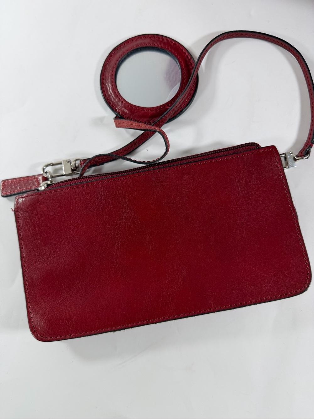 Wilsons Leather Burgundy Laptop Tote Business Briefcase Organizer Quiet Luxury - Picture 15 of 16